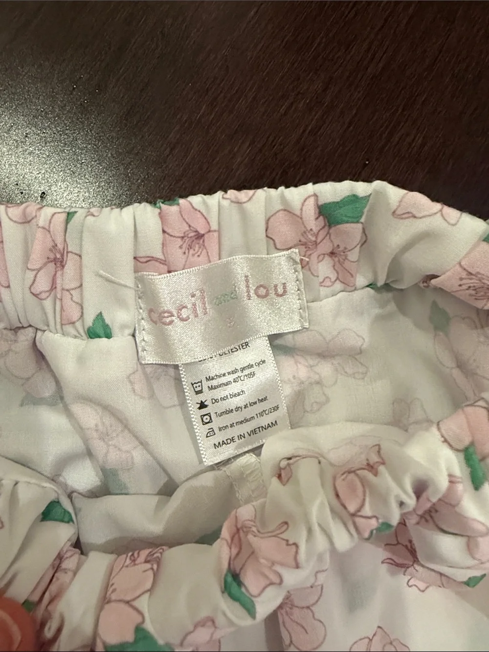 Girls Pink Floral Matching Set - Sleeveless Polo Top & Skirt